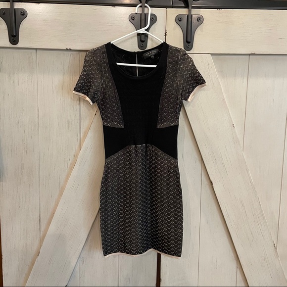 rag & bone Zip Down Black Sleek Fitted Dress XS - Picture 2 of 7